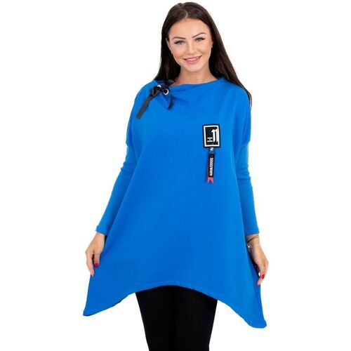 Textil Ženy Trička & Pola Kesi Dámské tričko s potiskem Ganiegau chrpově modrá Modrá