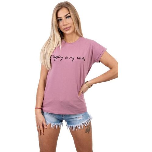 Textil Ženy Trička & Pola Kesi Dámské tričko s potiskem Kuse tmavě růžová Růžová