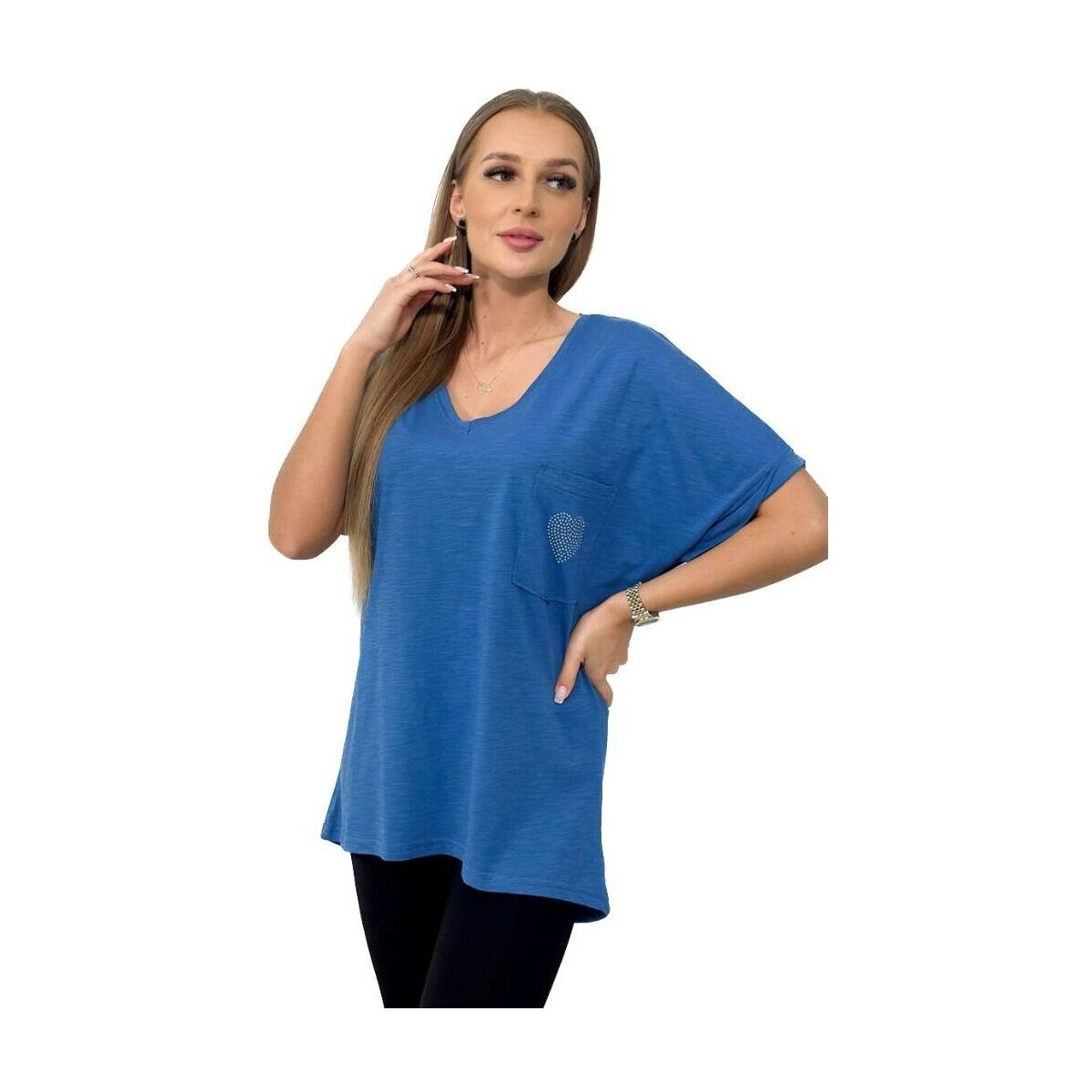 Textil Ženy Trička & Pola Kesi Dámské tričko s krátkým rukávem Branet modrá Modrá