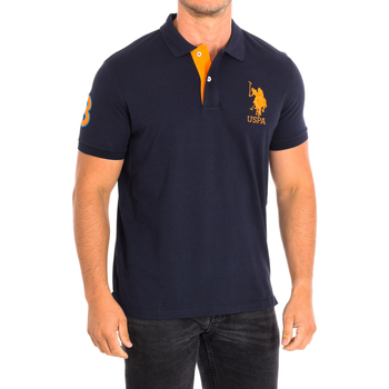 Textil Muži Polo s krátkými rukávy U.S Polo Assn. 64779-179 Tmavě modrá
