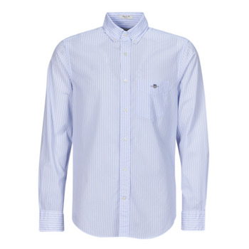 Gant Košile s dlouhymi rukáv REG POPLIN STRIPE SHIRT - Modrá