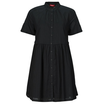 Esprit Krátké šaty A LINE MINI - Černá