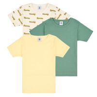 Textil Chlapecké Trička s krátkým rukávem Petit Bateau A0A8I X3 Žlutá / Zelená