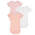 Textil Dívčí Pyžamo / Noční košile Petit Bateau LOT X3 Bílá / Růžová