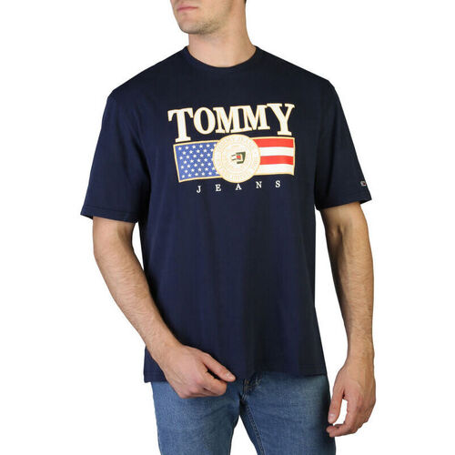 Textil Muži Trička s krátkým rukávem Tommy Hilfiger - dm0dm15660 Modrá