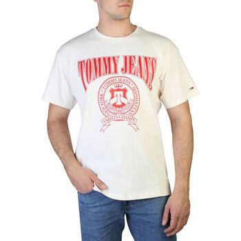 Textil Muži Trička s krátkým rukávem Tommy Hilfiger - dm0dm15645 Bílá