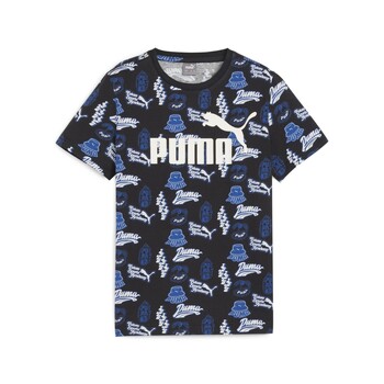 Textil Chlapecké Trička s krátkým rukávem Puma ESS+ MID 90S AOP TEE B Modrá