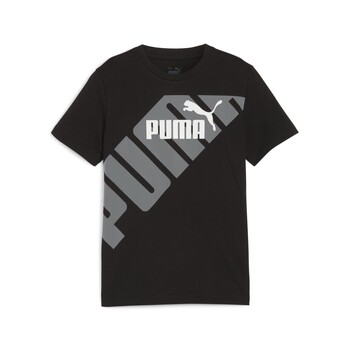 Textil Chlapecké Trička s krátkým rukávem Puma PUMA POWER GRAPHIC TEE B Černá