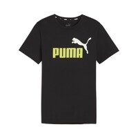 Textil Chlapecké Trička s krátkým rukávem Puma ESS+ 2 COL LOGO TEE B Černá