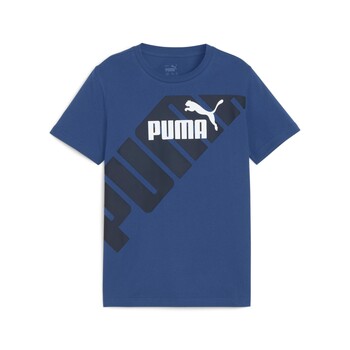 Textil Chlapecké Trička s krátkým rukávem Puma PUMA POWER GRAPHIC TEE B Modrá