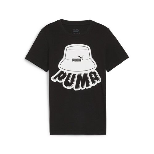 Textil Chlapecké Trička s krátkým rukávem Puma ESS+ MID 90S GRAPHIC TEE B Černá