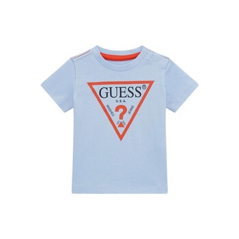 Textil Chlapecké Trička s krátkým rukávem Guess L73I55 Modrá