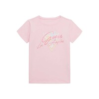Textil Dívčí Trička s krátkým rukávem Guess SS SHIRT Růžová