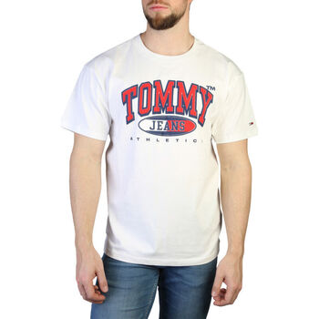 Textil Muži Trička s krátkým rukávem Tommy Hilfiger dm0dm16407 ybr white Bílá