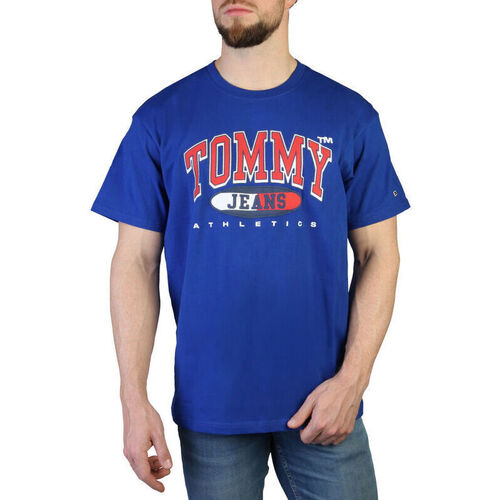 Textil Muži Trička s krátkým rukávem Tommy Hilfiger - dm0dm16407 Modrá