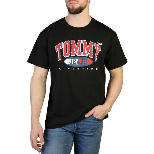 Textil Muži Trička s krátkým rukávem Tommy Hilfiger - dm0dm16407 Černá