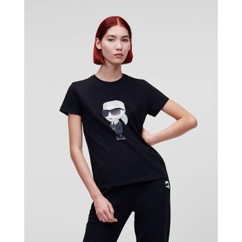 Textil Ženy Trička & Pola Karl Lagerfeld 230W1700 Černá