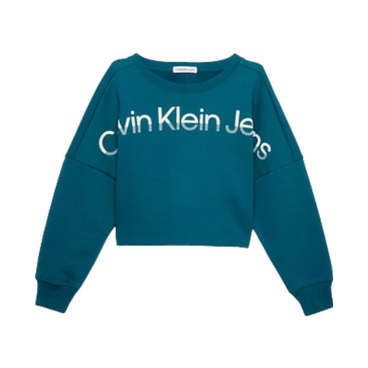 Textil Dívčí Mikiny Calvin Klein Jeans  Zelená