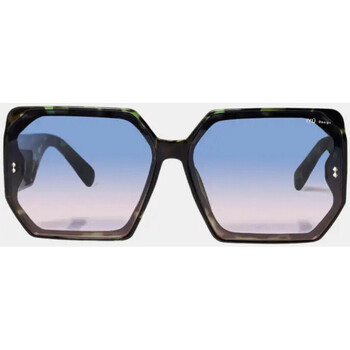 Hodinky & Bižuterie Ženy sluneční brýle Iyü Design Flavie Zelená