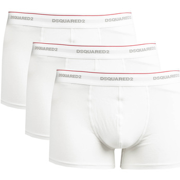 Spodní prádlo Muži Boxerky Dsquared DCXC60040 Trunk Tri-Pack Bílá