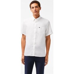Textil Muži Košile s krátkými rukávy Lacoste CH4991 Bílá