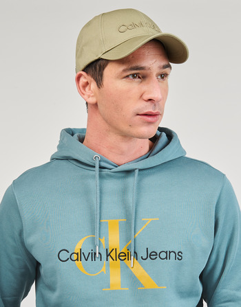 Calvin Klein Jeans SEASONAL MONOLOGO REGULAR HOODIE Modrá