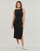 Textil Ženy Společenské šaty Calvin Klein Jeans SEAMING LONG RIB DRESS Černá