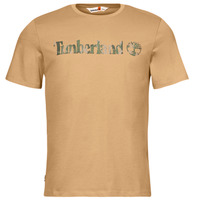 Textil Muži Trička s krátkým rukávem Timberland Camo Linear Logo Short Sleeve Tee Béžová