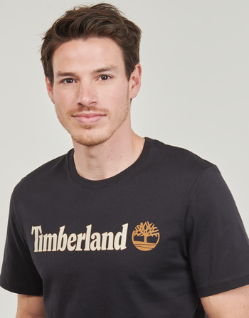 Timberland Linear Logo Short Sleeve Tee Černá