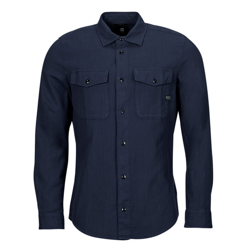 Textil Muži Košile s dlouhymi rukávy G-Star Raw marine slim shirt l\s Tmavě modrá