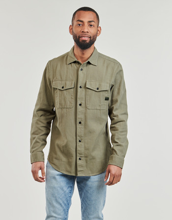 Textil Muži Košile s dlouhymi rukávy G-Star Raw marine slim shirt l\s Béžová