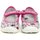Boty Dívčí Bačkůrky pro miminka Befado 114x51 šedo růžové dětské baleríny Šedá