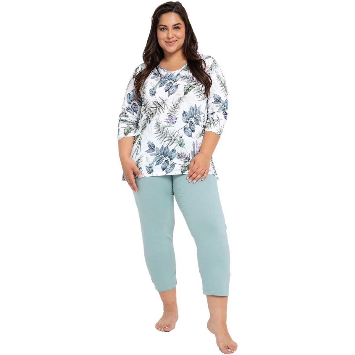 Textil Ženy Pyžamo / Noční košile Taro Dámské pyžamo 3018 Flavia 
