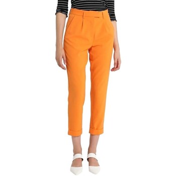 Textil Ženy Kalhoty Vila Dima Pants - Russet Orange Oranžová