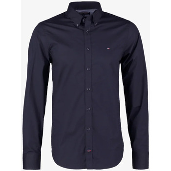 Textil Muži Košile s dlouhymi rukávy Tommy Hilfiger  Modrá