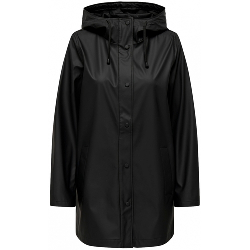 Textil Ženy Kabáty Only New Ellen Raincoat - Black Černá