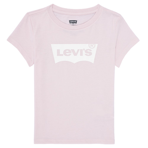 Textil Dívčí Trička s krátkým rukávem Levi's BATWING TEE Růžová / Bílá