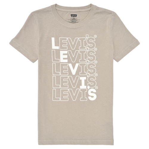 Textil Chlapecké Trička s krátkým rukávem Levi's LEVI'S LOUD TEE Béžová