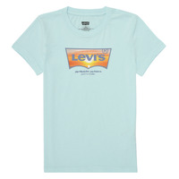 Textil Chlapecké Trička s krátkým rukávem Levi's SUNSET BATWING TEE Modrá / Oranžová