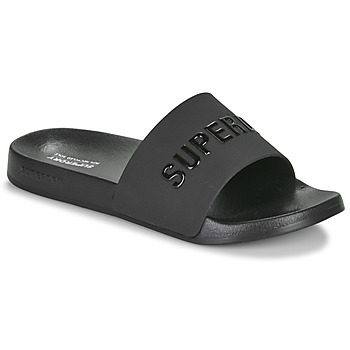 Boty Muži pantofle Superdry Sandales De Piscine À Logo Véganes Černá