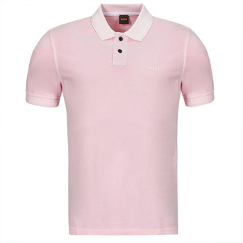 Textil Muži Polo s krátkými rukávy BOSS Prime Růžová