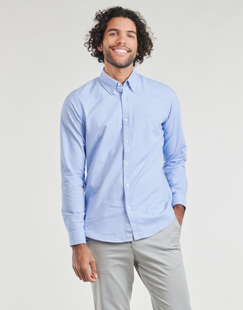 Textil Muži Košile s dlouhymi rukávy BOSS Rickert Modrá / Nebeská modř