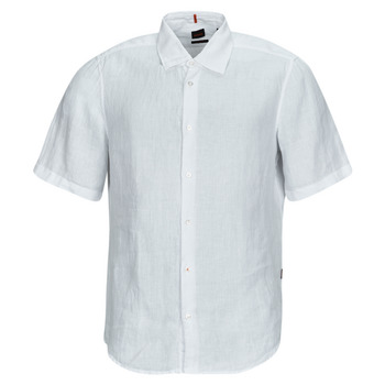 Textil Muži Košile s krátkými rukávy BOSS Rash_2 Bílá