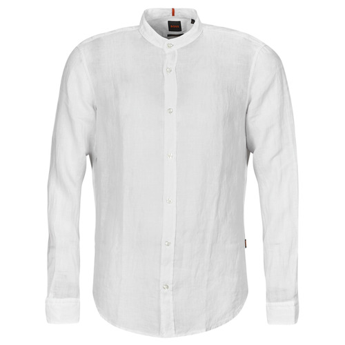 Textil Muži Košile s dlouhymi rukávy BOSS Race_1 Bílá
