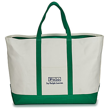 Taška Cestovní tašky Polo Ralph Lauren LRG ICON TTE-TOTE-LARGE Krémová / Zelená