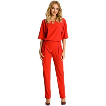 Textil Ženy Overaly / Kalhoty s laclem Made Of Emotion Dámský overal Ihaan M334 červená Červená