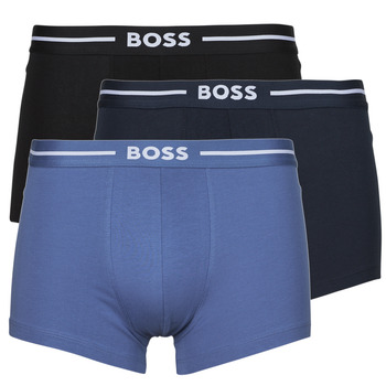 Spodní prádlo Muži Boxerky BOSS Trunk 3P Bold Černá / Modrá / Tmavě modrá