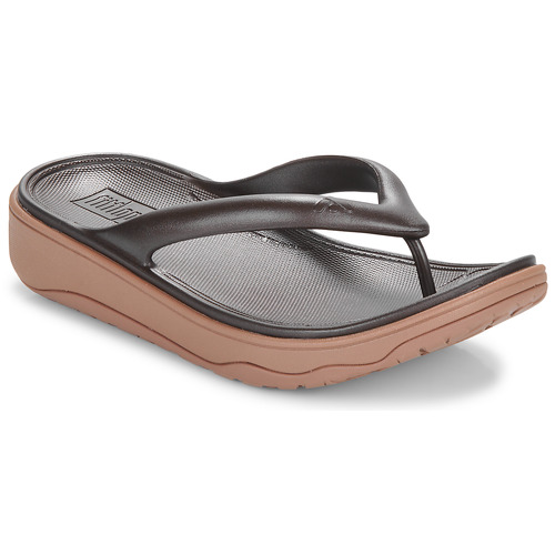 Boty Ženy Žabky FitFlop Relieff Metallic Recovery Toe-Post Sandals Bronzová