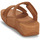 Boty Ženy Sandály FitFlop Lulu Adjustable Leather Slides Hnědá / Velbloudí hnědá