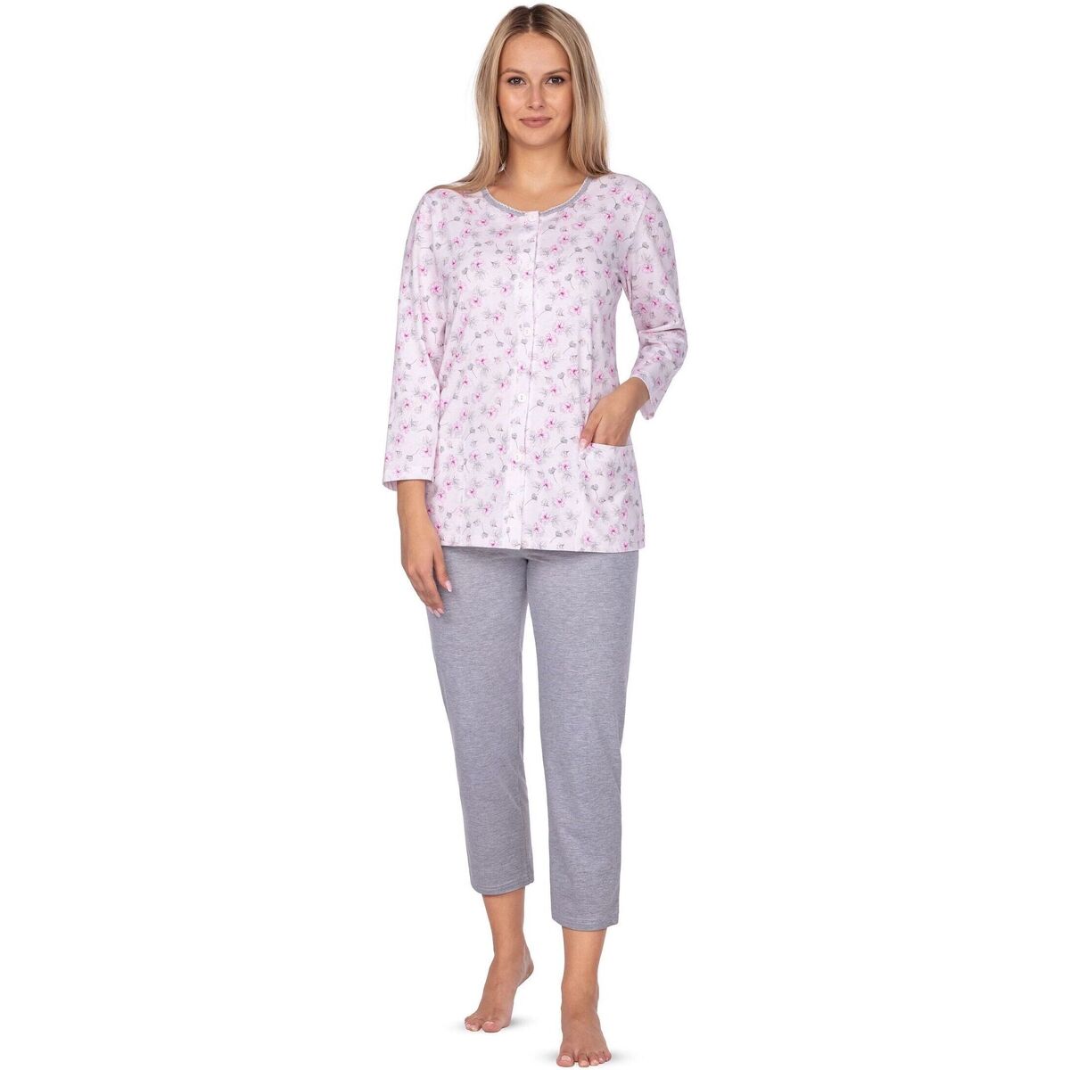 Textil Ženy Pyžamo / Noční košile Regina Dámské pyžamo 644 pink 